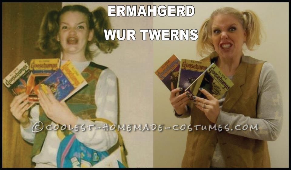 Funny Last-Minute Ermahgerd Girl Internet Meme Halloween Costume