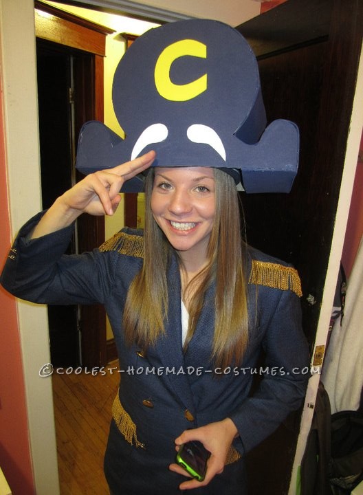 Coolest Homemade Captain Crunch Halloween Costume for a Woman