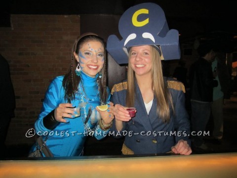 Coolest Homemade Captain Crunch Halloween Costume for a Woman