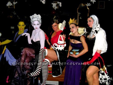 Fantastic Female Disney Villains Group Costume