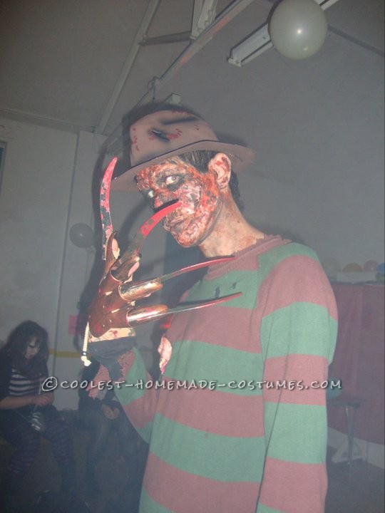 Creepy Homemade Freddy Krueger Costume