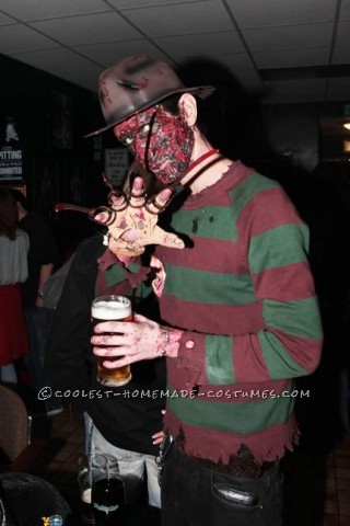 Creepy Homemade Freddy Krueger Costume
