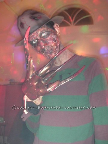 Creepy Homemade Freddy Krueger Costume