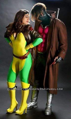 Coolest Gambit and Rogue Couple Costume