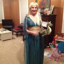 Homemade Game of Thrones Daenerys Targaryen Blue Dress Costume