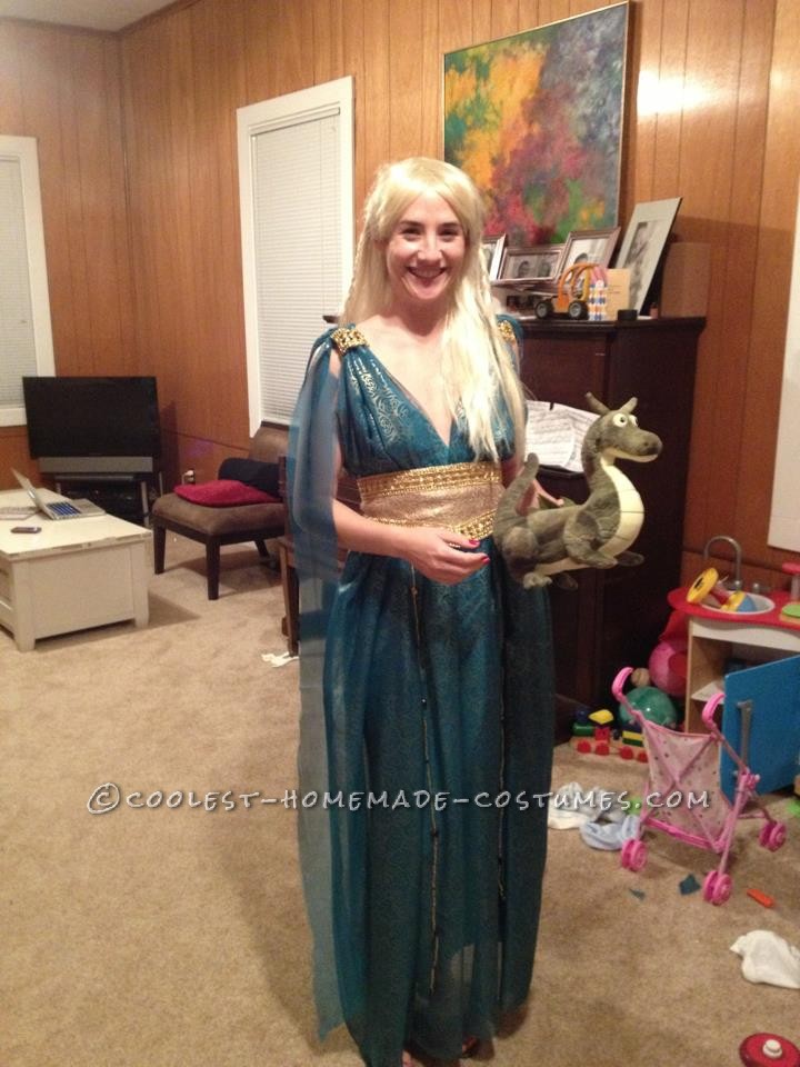 Homemade Game of Thrones Daenerys Targaryen Blue Dress Costume