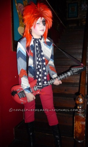 Homemade David Bowie Costume Inspired by Ziggy Stardust and Halloween Jack