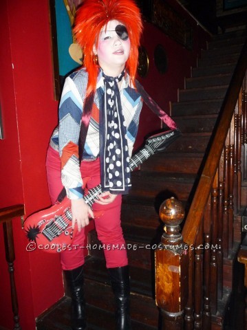 Homemade David Bowie Costume Inspired by Ziggy Stardust and Halloween Jack