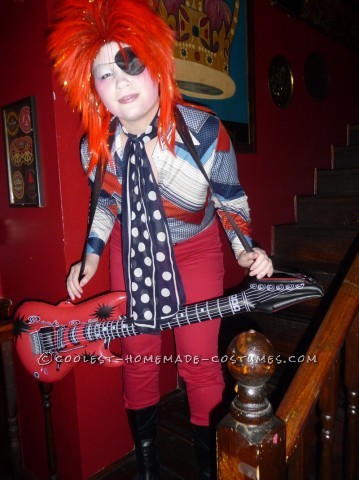 Homemade David Bowie Costume Inspired by Ziggy Stardust and Halloween Jack