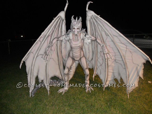 Epic DIY Harry Potter Albino Dragon Costume