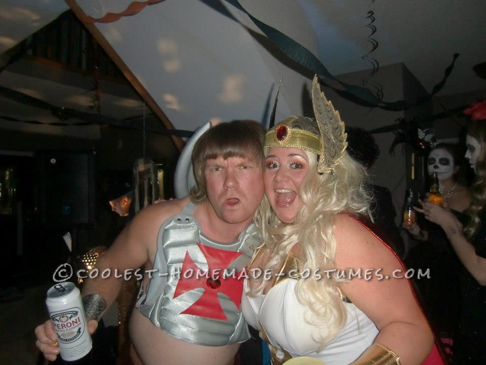 Homemade He-Man and She-Ra Couple Costume