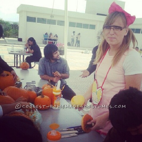 In my university (in Mexico), my classmates and me have a tradition of wearing costumes to school each Halloween.This year, some kids from a very m