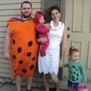 Homemade Flintstones Family Costume