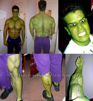 Incredible Home Made Incredible Hulk Avengers Costume!