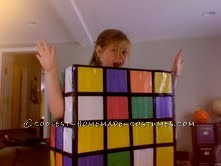 Inexpensive Rubik's Cube Costume for All Ages