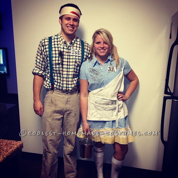 Jack and Jill After they Fell Down the Hill Couple Costume