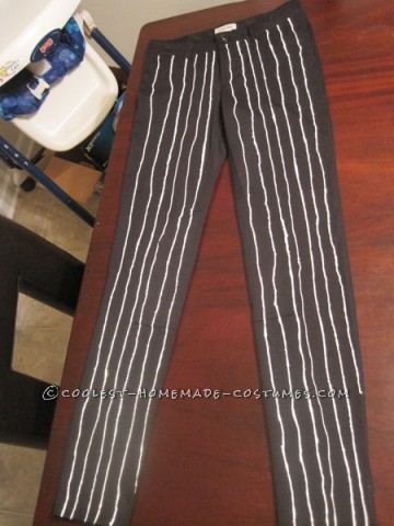 Homemade Jack Skellington Halloween Costume for a Boy