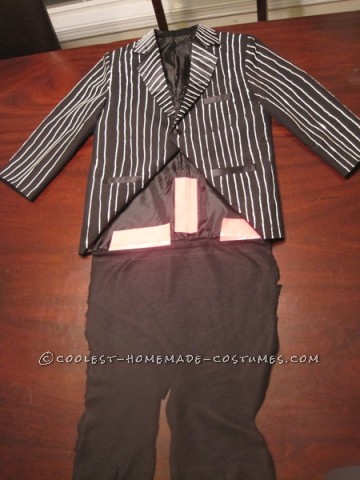 Homemade Jack Skellington Halloween Costume for a Boy