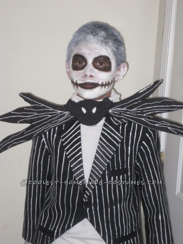 Homemade Jack Skellington Halloween Costume for a Boy