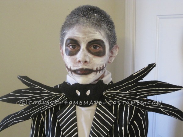 Homemade Jack Skellington Halloween Costume for a Boy