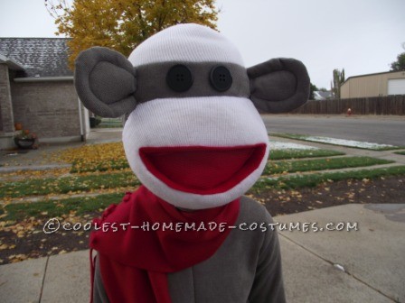 Cool Homemade Sock Monkey Costume That'll Knock Your Socks Off!