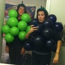 Last-Minute Bushel of Grapes Halloween Costume: I knew I'd undoubtedly be a fire hazard and the idea of having to frequently inflate myself throughout the night wasn't overly appealing, but I was go