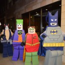 LEGO Minifigure Group Costume: Batman Heroes and Villains: These Batman Heroes and Villains costumes were a ton of work but so much fun to wear.  We strolled down the streets downtown and people were shriekin