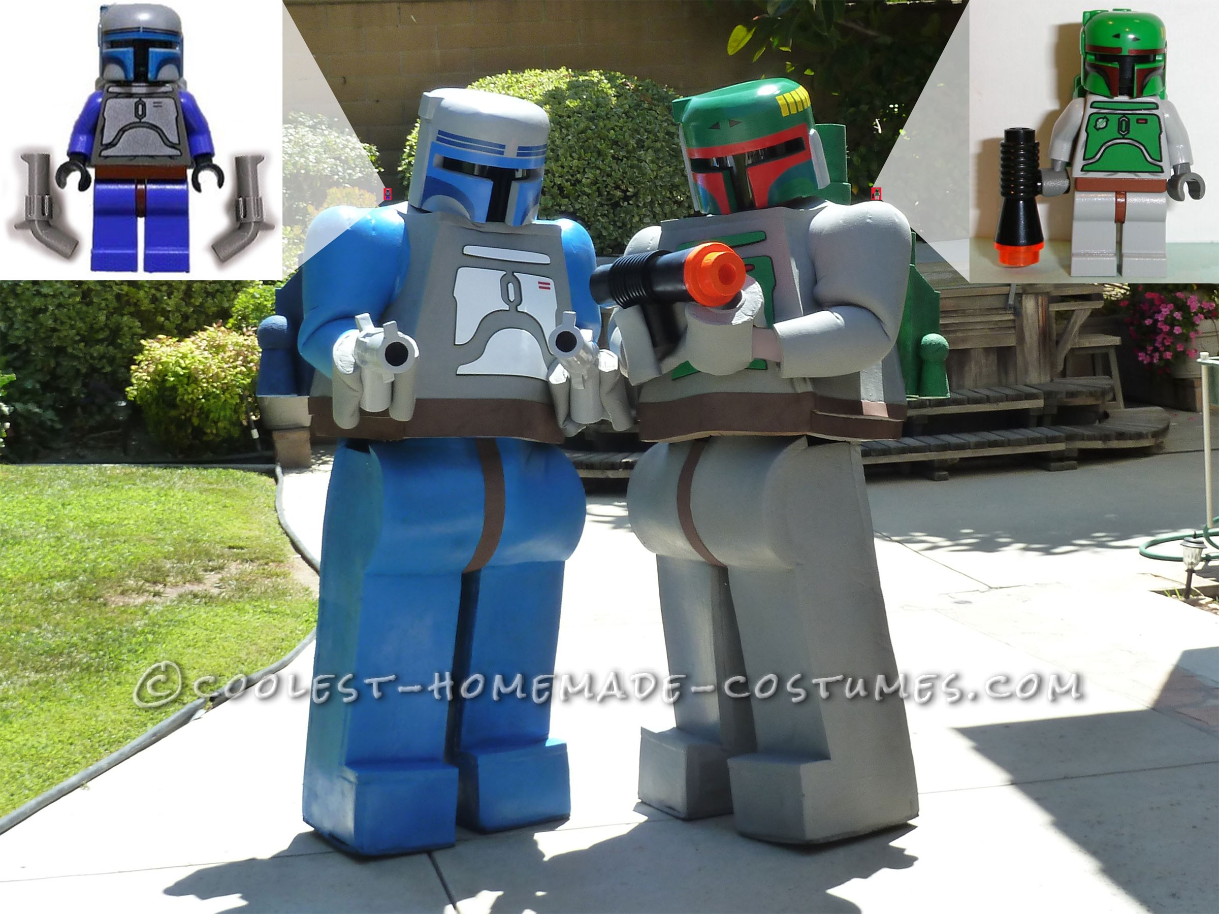 Hello all, this is my son and I in our Jango and Boba Fett costumes that I originally made for Comic Con 2012. I am Jango and he is Boba. These are t