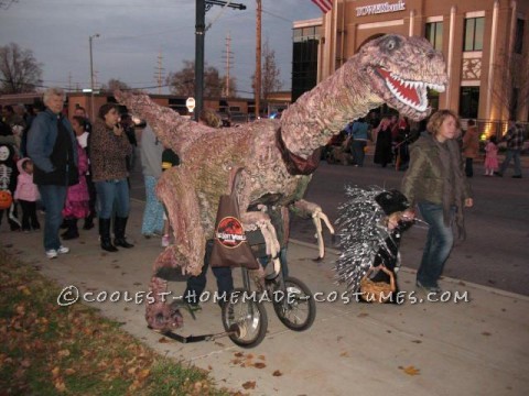 Life-Size, Epic 13' Walking Raptor Dinosaur Costume