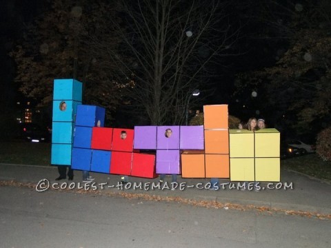 Life-Size Tetris Family Halloween Costume