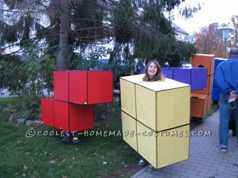 Life-Size Tetris Family Halloween Costume