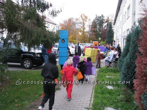 Life-Size Tetris Family Halloween Costume