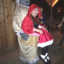 This is my Little red ridinghood and big bad wolf illusion costume.