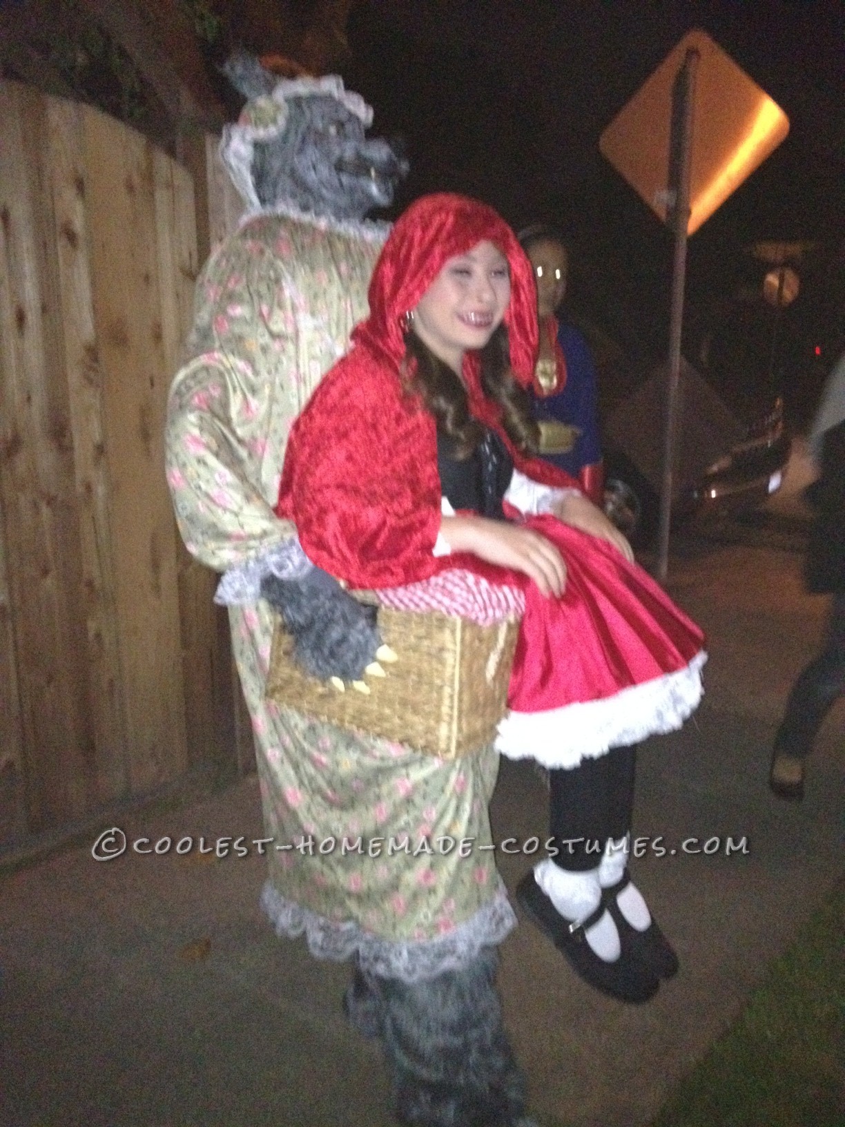 This is my Little red ridinghood and big bad wolf illusion costume.