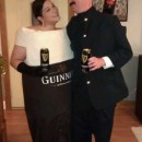 Pint of Glamorous Guinness Beer and Zookeeper Homemade Couple Costume