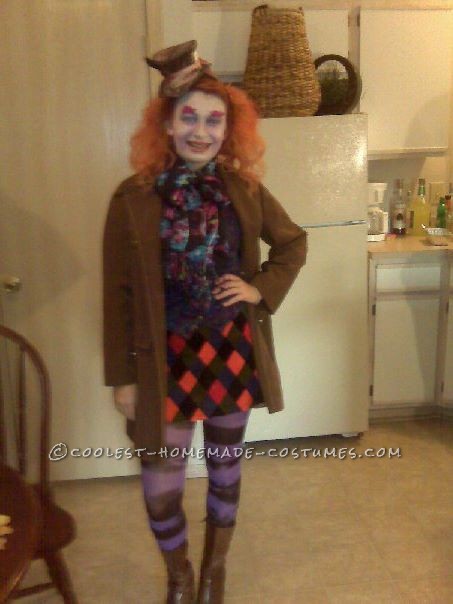 Homemade Mad Hatter Costume for a Girl