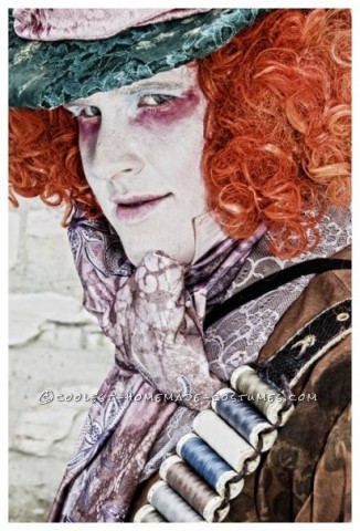 Awesome Homemade Mad Hatter Costume from Alice in Wonderland: In 2010 my girlfriend and me saw in the cinema a trailer of Alice in Wonderland. For a few seconds we also saw Johnny Depp as Mad Hatter in this trail