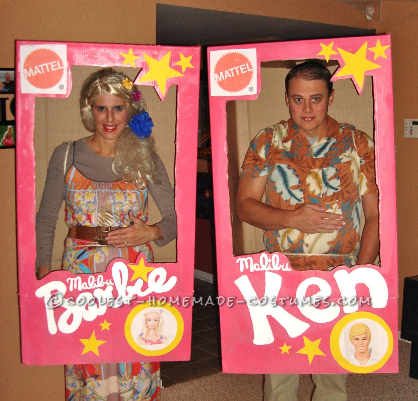 Malibu Barbie and Ken Couple Costume