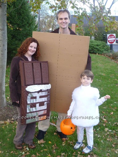 Awesome Homemade 'Smores Family Halloween Costume
