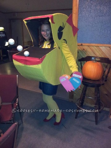 Original Homemade Halloween Costume: Ms. Pacman Comes Alive!