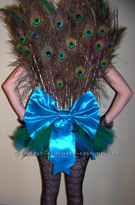 Plush Homemade Peahen Costume