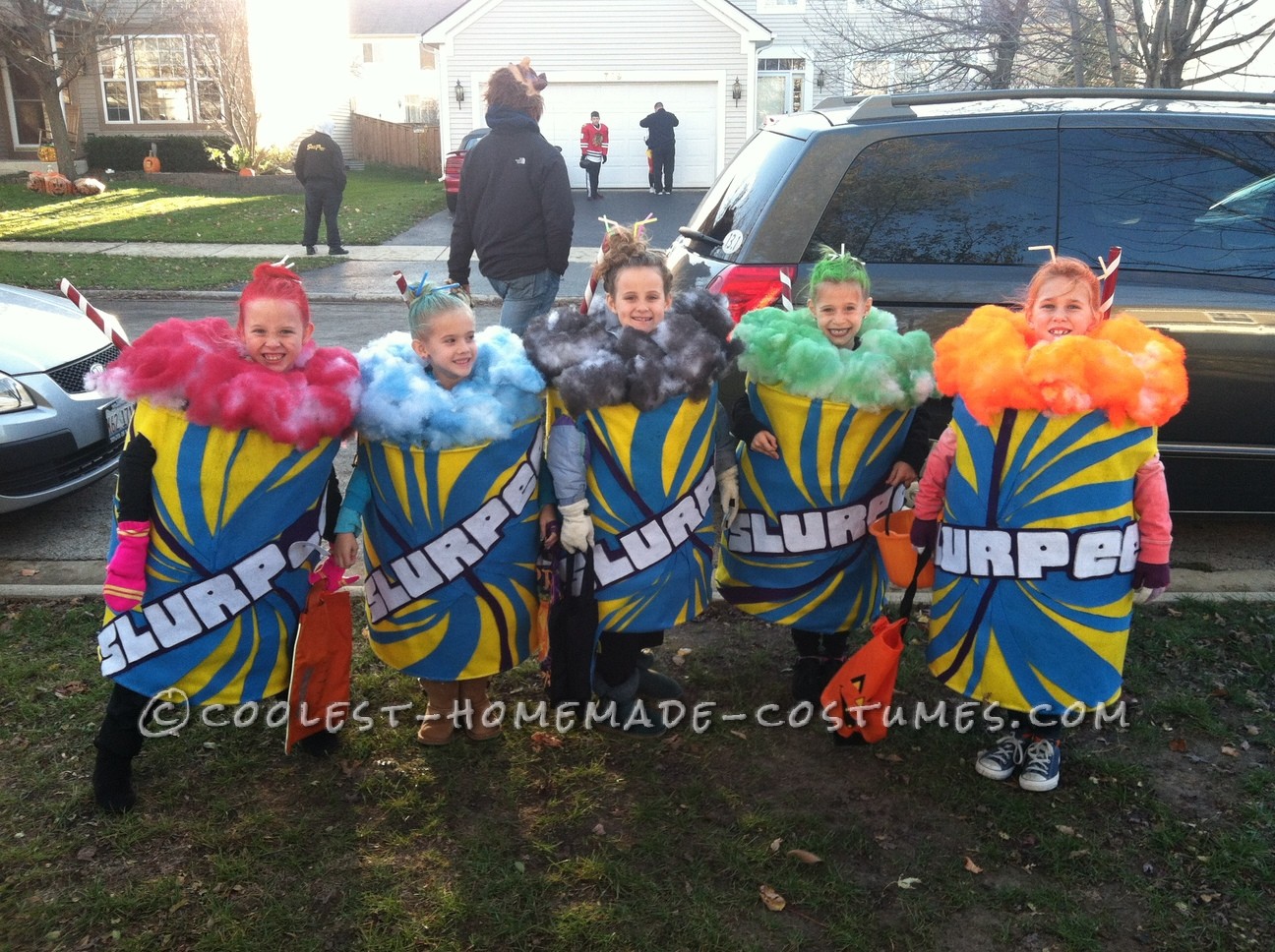 Age Appropriate Group Costume for Little Girls: Slurpees