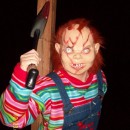 Creepy Seed of Chucky Homemade Halloween Costume: This Creepy Seed of Chucky homemade Halloween costume is a fairly simply costume to do. I purchased the rubber mask, the bib overalls, and the sneake