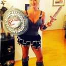 Sexy and Funny Homemade Woman's Halloween Costume: Coors Knight: I Googled "sexy knight" costume and ended up with a great one. Next, I FORCED myself to drink Coors Light bottles over the course of a month and I sav