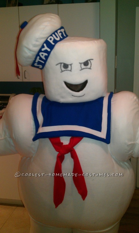 When I suggested to my fiance, Jaimi, that she should be Stay Puft Marshmallow Man for Halloween, her eyes lit up and she immediately was pumped abou