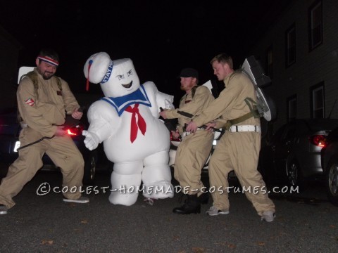 When I suggested to my fiance, Jaimi, that she should be Stay Puft Marshmallow Man for Halloween, her eyes lit up and she immediately was pumped abou