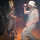 Super Fun Safari Tourist and Leopard Couple Costumes