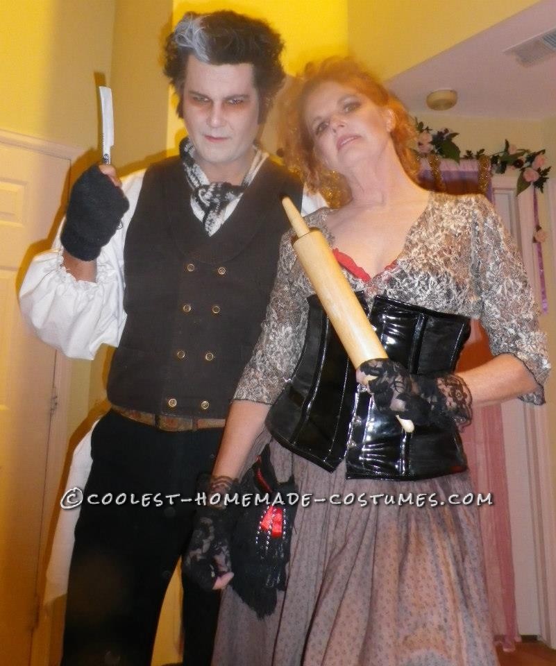 Coolest Sweeney Todd and Mrs. Lovett Couple Halloween Costume
