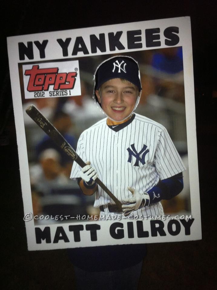 My oldest son wanted to be a NY Yankees baseball card so I wanted to have the copy store enlarge a card, but due to copyright restrictions, they coul