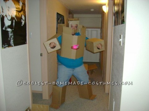It was Halloween 2007. Living in Lethbridge, AB at the time and going to school. My room mate and myself wanted to create costumes that would win us